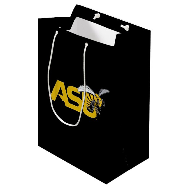 ASU Hornet Mark logo Medium Gift Bag (Front Angled)