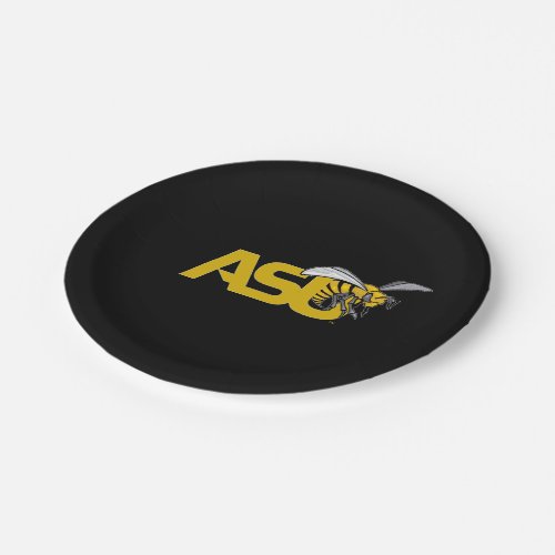 ASU Hornet Mark logo Paper Plates