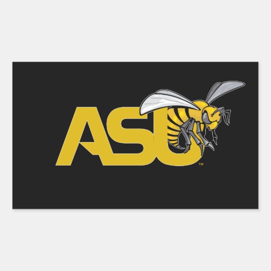 ASU Hornet Mark logo Rectangular Sticker | Zazzle.com