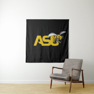 ASU Hornet Mark logo Tapestry