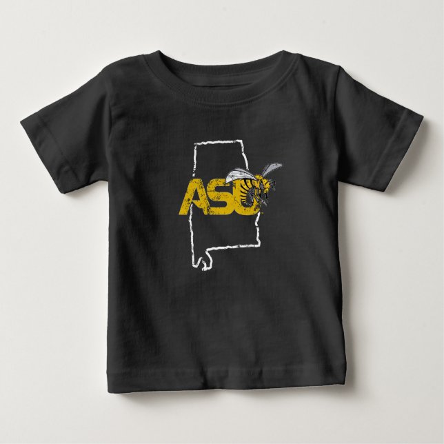ASU Hornet Mark State Love Baby T-Shirt (Front)