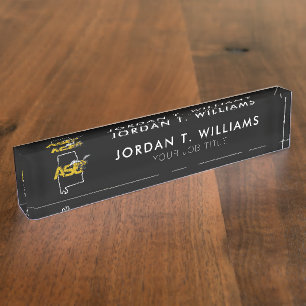 ASU Hornet Mark State Love Desk Name Plate
