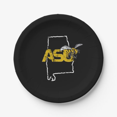 ASU Hornet Mark State Love Paper Plates