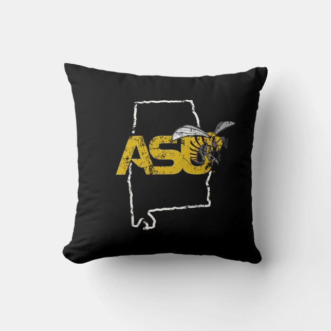 ASU Hornet Mark State Love Throw Pillow (Front)