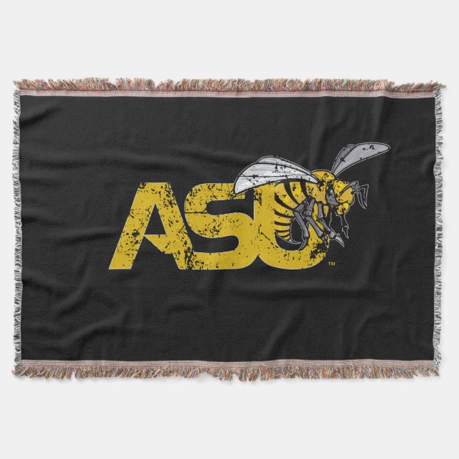 ASU Hornet Mark Throw Blanket (Front)