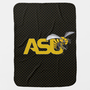 ASU Hornet Polka Dot Pattern Baby Blanket