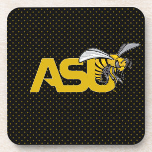 ASU Hornet Polka Dot Pattern Beverage Coaster