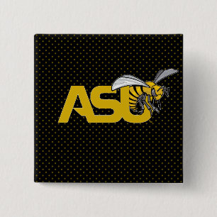 ASU Hornet Polka Dot Pattern Button