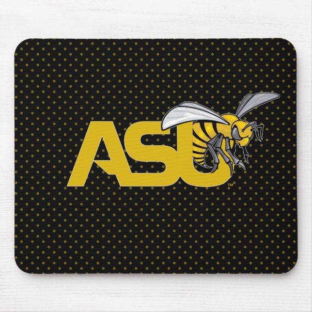 ASU Hornet Polka Dot Pattern Mouse Pad (Front)