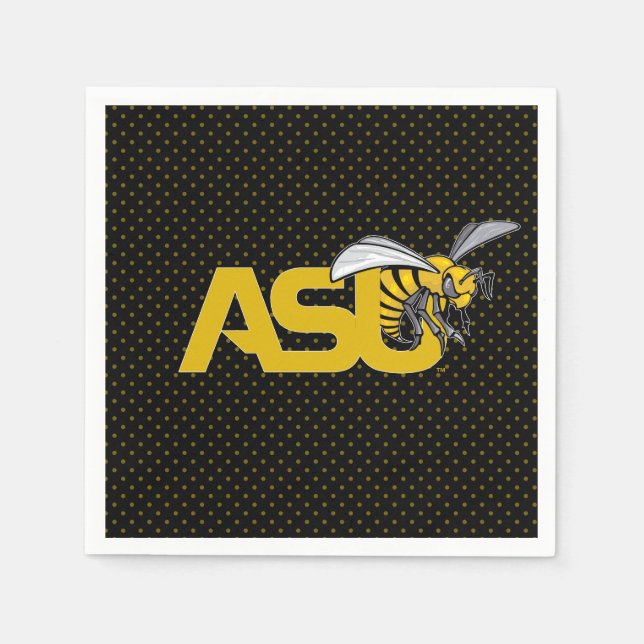 ASU Hornet Polka Dot Pattern Napkins (Front)