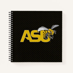 ASU Hornet Polka Dot Pattern Notebook