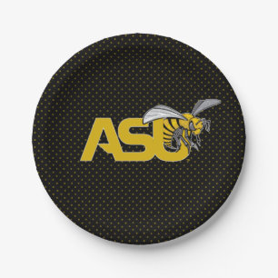 ASU Hornet Polka Dot Pattern Paper Plates