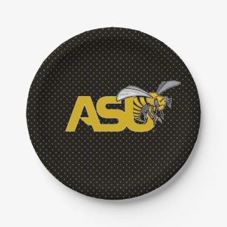 ASU Hornet Polka Dot Pattern Paper Plates