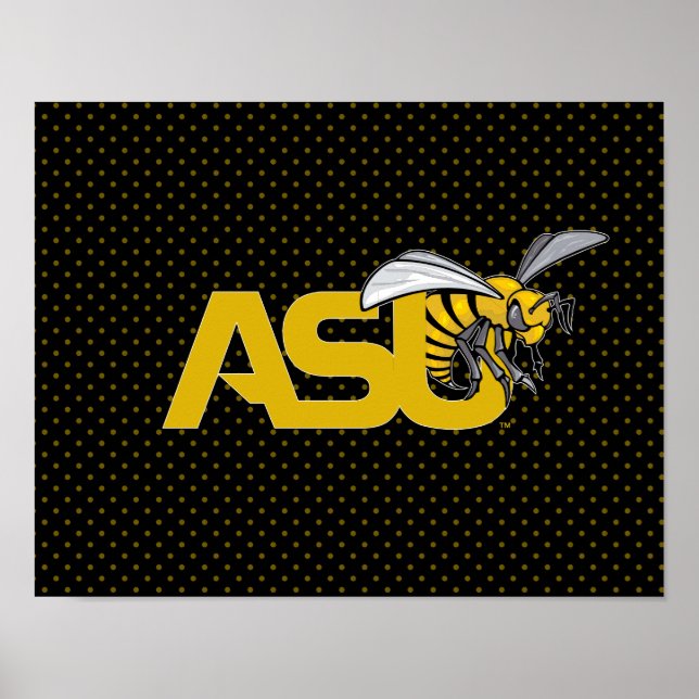 ASU Hornet Polka Dot Pattern Poster (Front)