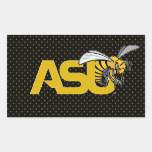 ASU Hornet Polka Dot Pattern Rectangular Sticker