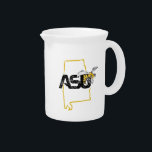 ASU Hornet State Love Beverage Pitcher<br><div class="desc">Check out these ASU designs! Show off your Alabama State pride with these new University products. These make the perfect gifts for the Alabama student,  alumni,  family,  friend or fan in your life. All of these Zazzle products are customizable with your name,  class year,  or club. Go Hornets!</div>