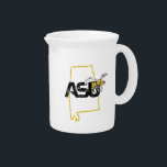 ASU Hornet State Love Beverage Pitcher<br><div class="desc">Check out these ASU designs! Show off your Alabama State pride with these new University products. These make the perfect gifts for the Alabama student,  alumni,  family,  friend or fan in your life. All of these Zazzle products are customizable with your name,  class year,  or club. Go Hornets!</div>