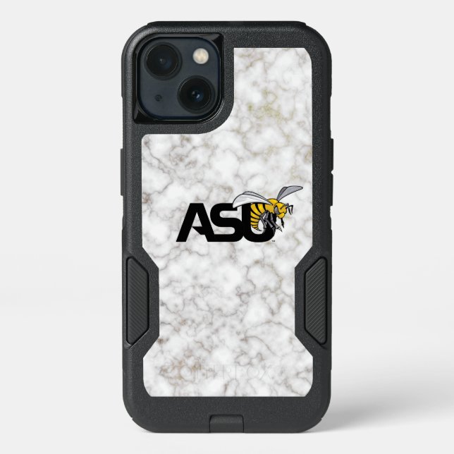 ASU Hornet White Marble Otterbox iPhone Case (Back)