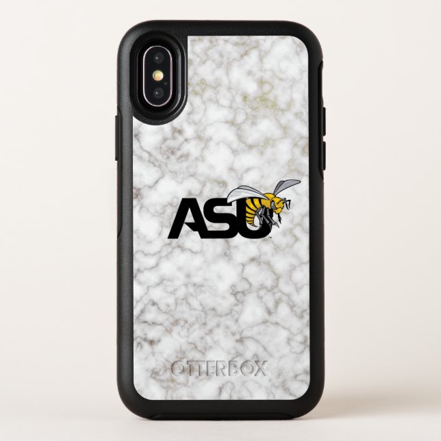 ASU Hornet White Marble Otterbox iPhone Case (Back)