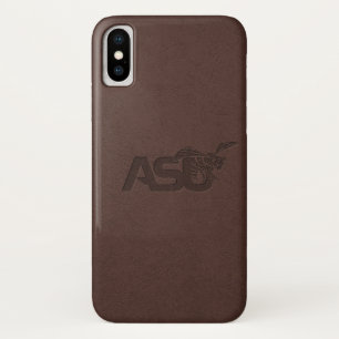 ASU Leather iPhone X Case