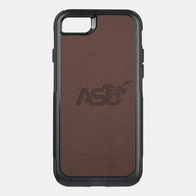 ASU Leather Otterbox iPhone Case (Back)