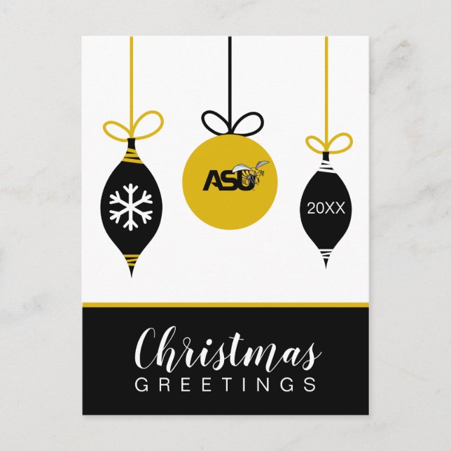 ASU Ornament Holiday Postcard (Front)
