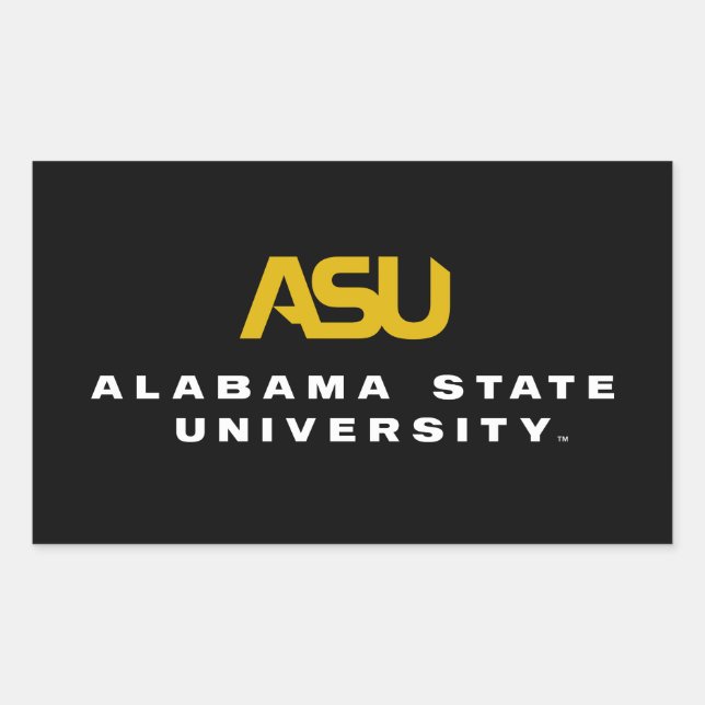 ASU Signature Mark Rectangular Sticker (Front)