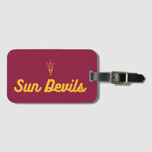 ASU  Vintage Script Logo Luggage Tag