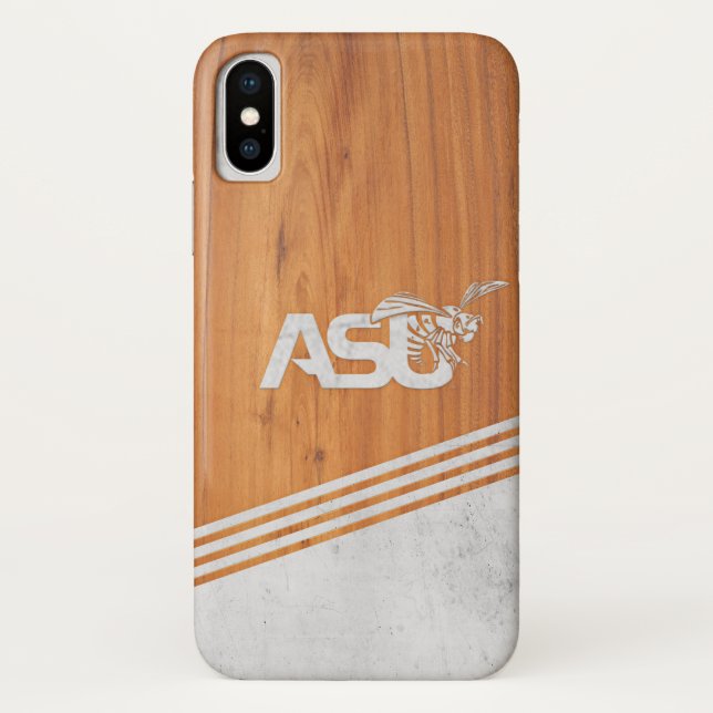 ASU Wood Cement Case-Mate iPhone Case (Back)