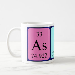 Asun periodic table name mug