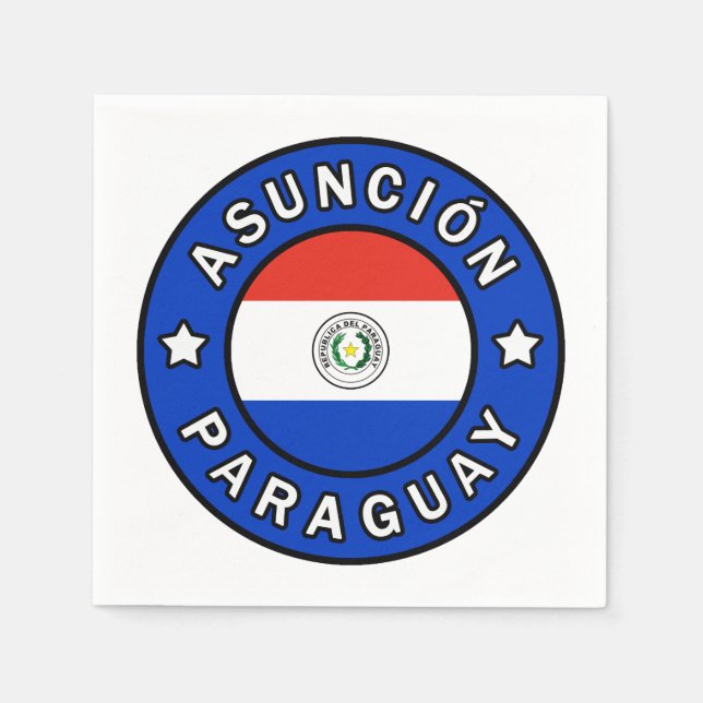 Asunción Paraguay Napkins (Front)