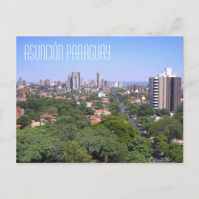 Asunción Paraguay Postcard (Front)