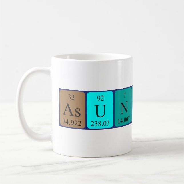 Asuncion periodic table name mug (Left)