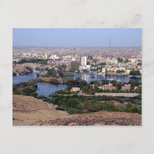 aswan nile postcard