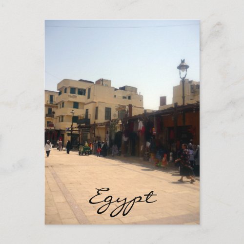 aswan streets postcard