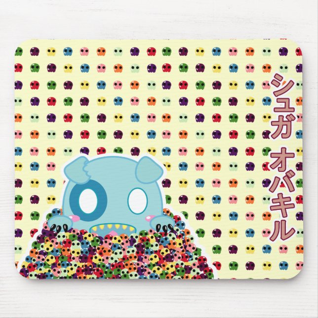 Asyl the Dog - Sugar Skulls - customizable Mouse Pad (Front)