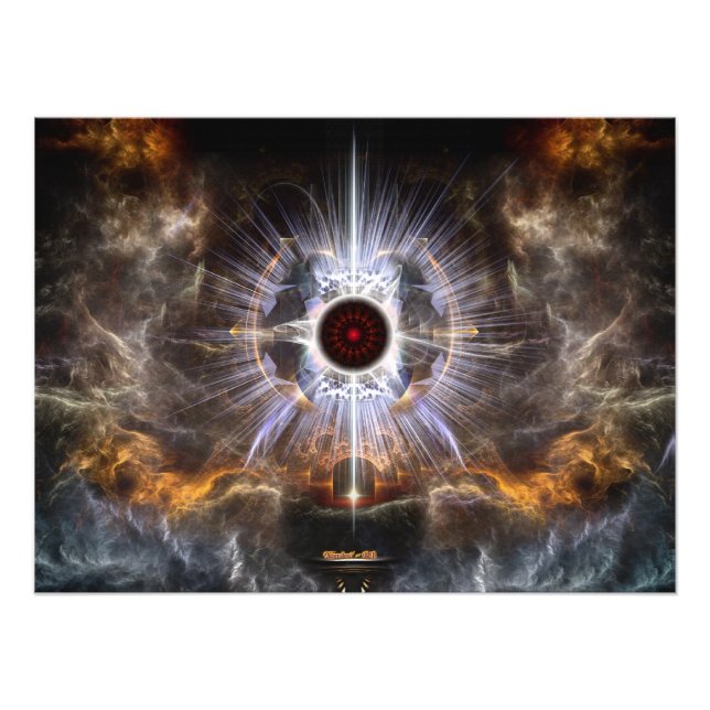 Asylum Of Light Fractal Art Composition Photo Print (Front)