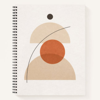 Asymmetric Minimal Geometric Art – Modern Abstract Notebook