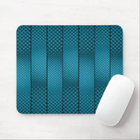 Asymmetrical Light Blue Polka Dots Mouse Pad