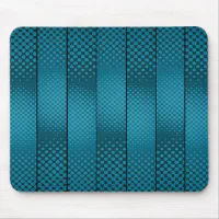 Asymmetrical Light Blue Polka Dots Mouse Pad