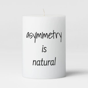 Asymmetry Is Natural Pillar Candle