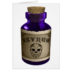 asyrum poison bottle cards