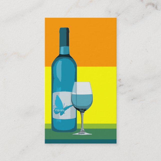 asyrum : pop wine glass and bottle business card (Front)