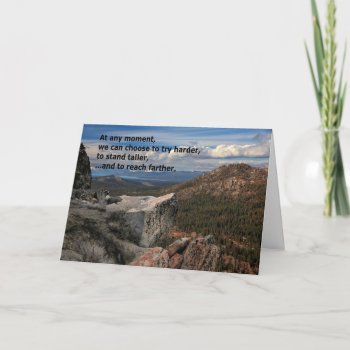 At Any Moment... Motivational Card by inFinnite at Zazzle
