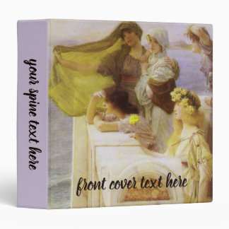 At Aphrodite's Cradle by Sir Lawrence Alma Tadema 3 Ring Binder