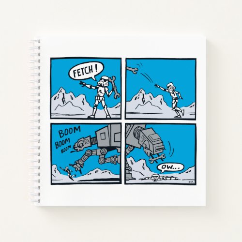 AT_AT Fetch Comic Panels Notebook