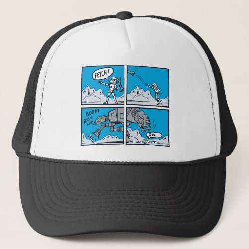 AT_AT Fetch Comic Panels Trucker Hat