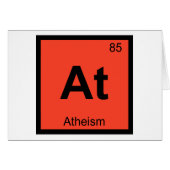 At - Atheism Philosophy Chemistry Symbol (Front Horizontal)