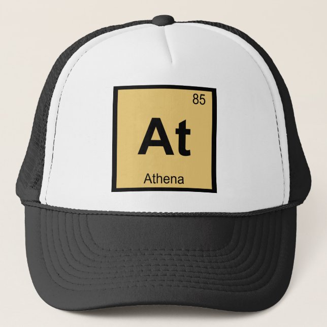 At - Athena Goddess Chemistry Periodic Table Trucker Hat (Front)