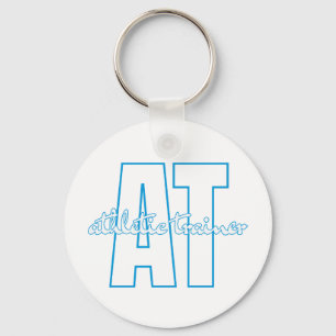AT Athletic Trainer Blue Keychain